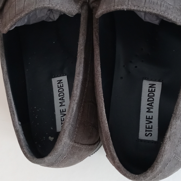 BRAND NEW STEVE MADDEN DONNEL CROC EMBOSSED LEATHER LOAFER - Picture 15 of 16